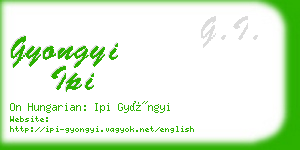 gyongyi ipi business card